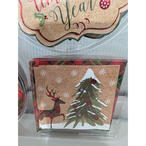 128 Pcs Kraft Paper 3D Foil Country Christmas Gift Tags with String for Presents - Picture 6 of 6